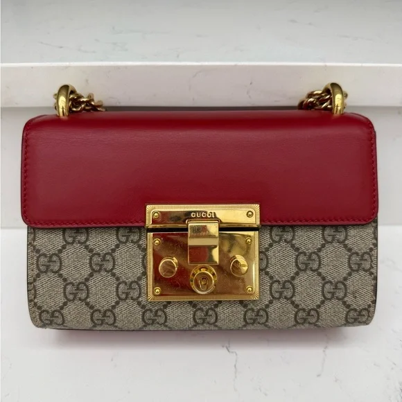 Gucci Padlock - Monogram canvas with Red & Pink accents - Picture 3 of 14